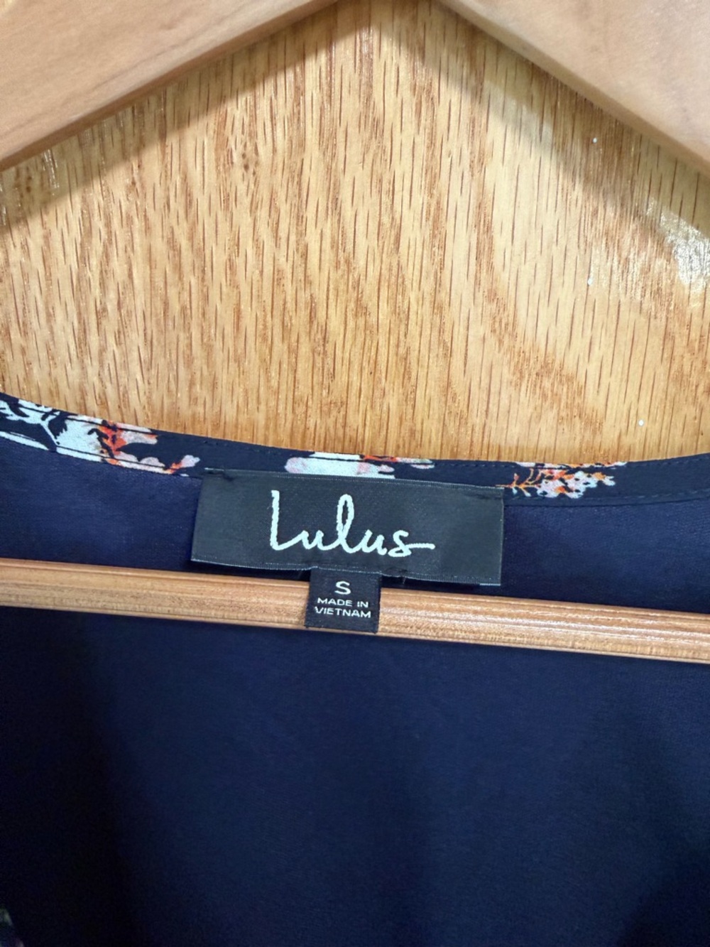 Lulu's Navy and floral dress - Picture 2 of 7